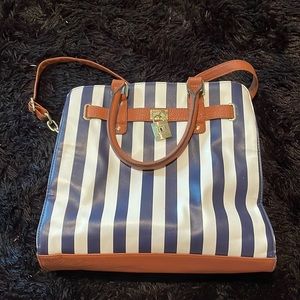 Striped purse